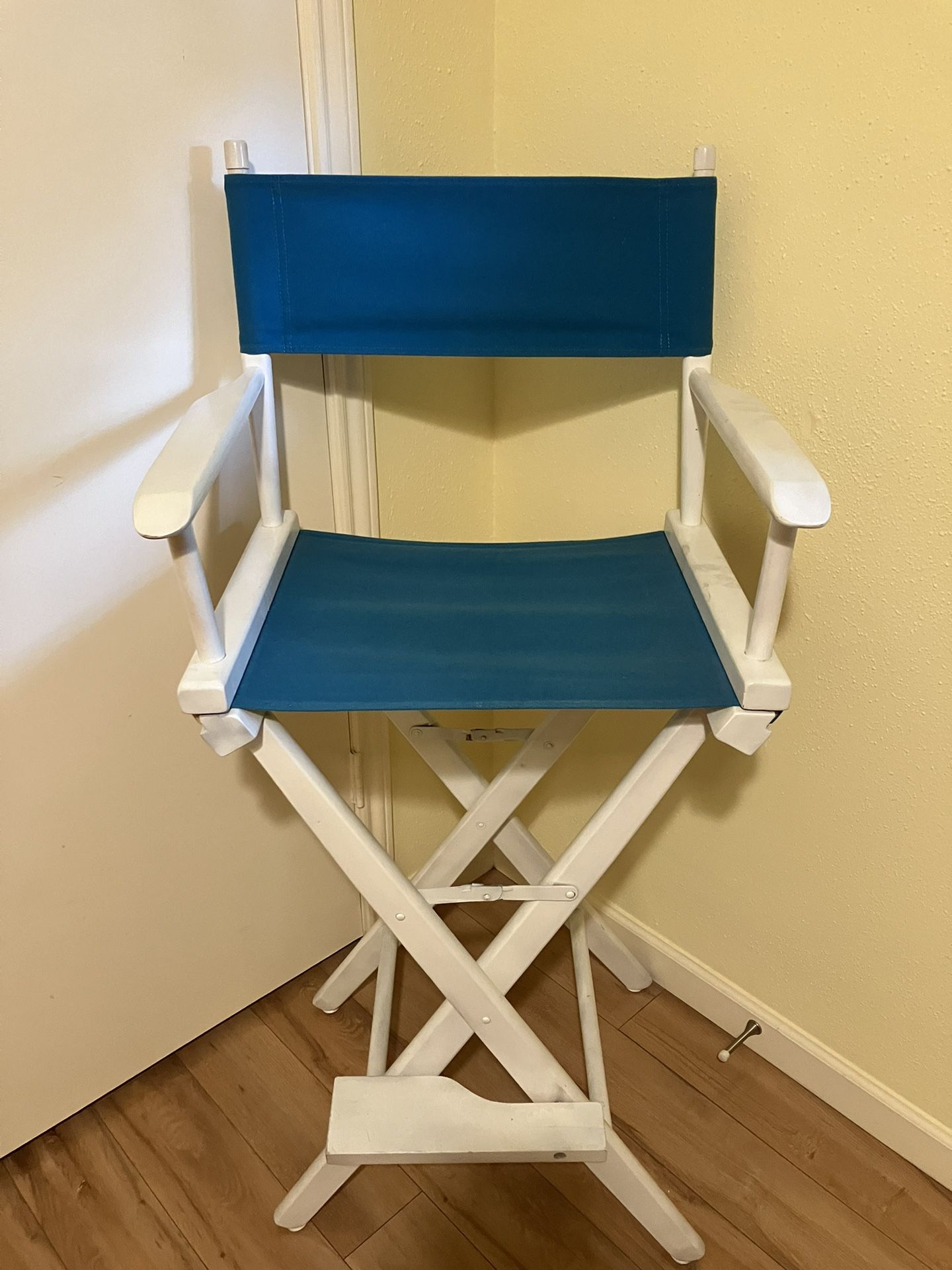White And Blue Chair For Sale! 