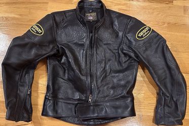 Vanson Perforated Motorcycle Jacket Sz 40