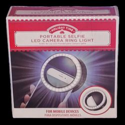 Holiday Time Portable Selfie LED Camera Ring Light $7