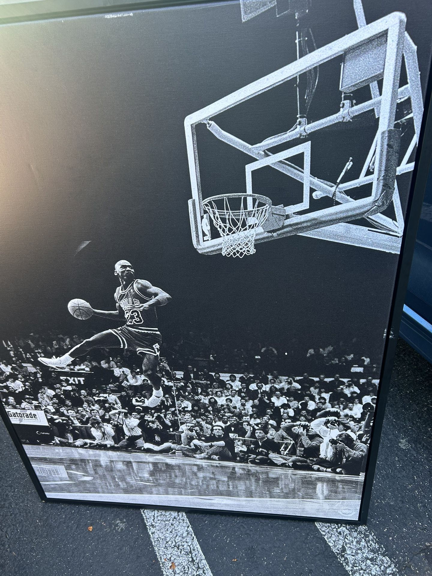 Ikonick - Frozen In Time- Jordan 30 X 40 Black Frame