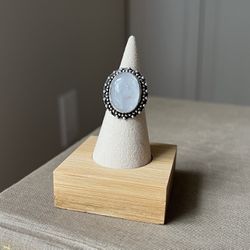 Clear Quartz Adjustable Ring ( firm on price )