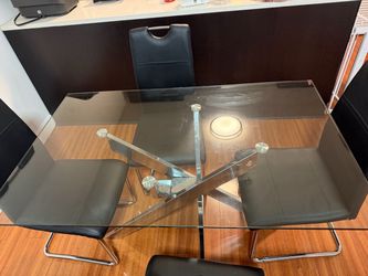 Dining table set with 4 chairs