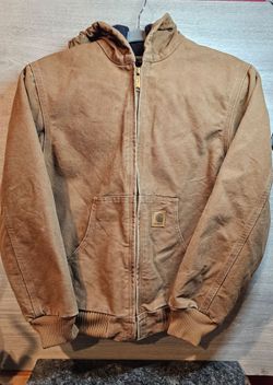 Vintage Carhartt J130 Sandstone Duck Active Jacket, Youth Size Large 10/12