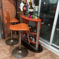 Liquor Bar  & Stools 