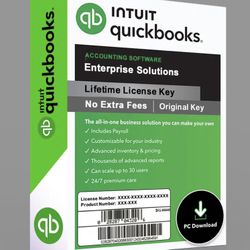 Quickbooks Enterprise 2024 Desktop, Lifetime Windows Pc Desktop 