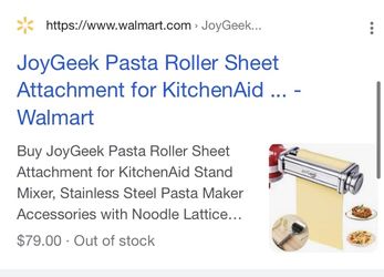 JoyGeek Pasta Attachment 
