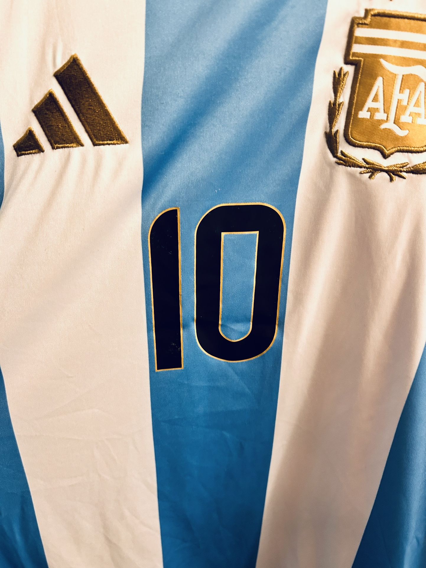 ADIDAS (3XL) 2024 Argentina Futbol Soccer Jersey Messi #10