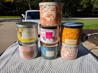 Bath & Body three wick candles. New. Each