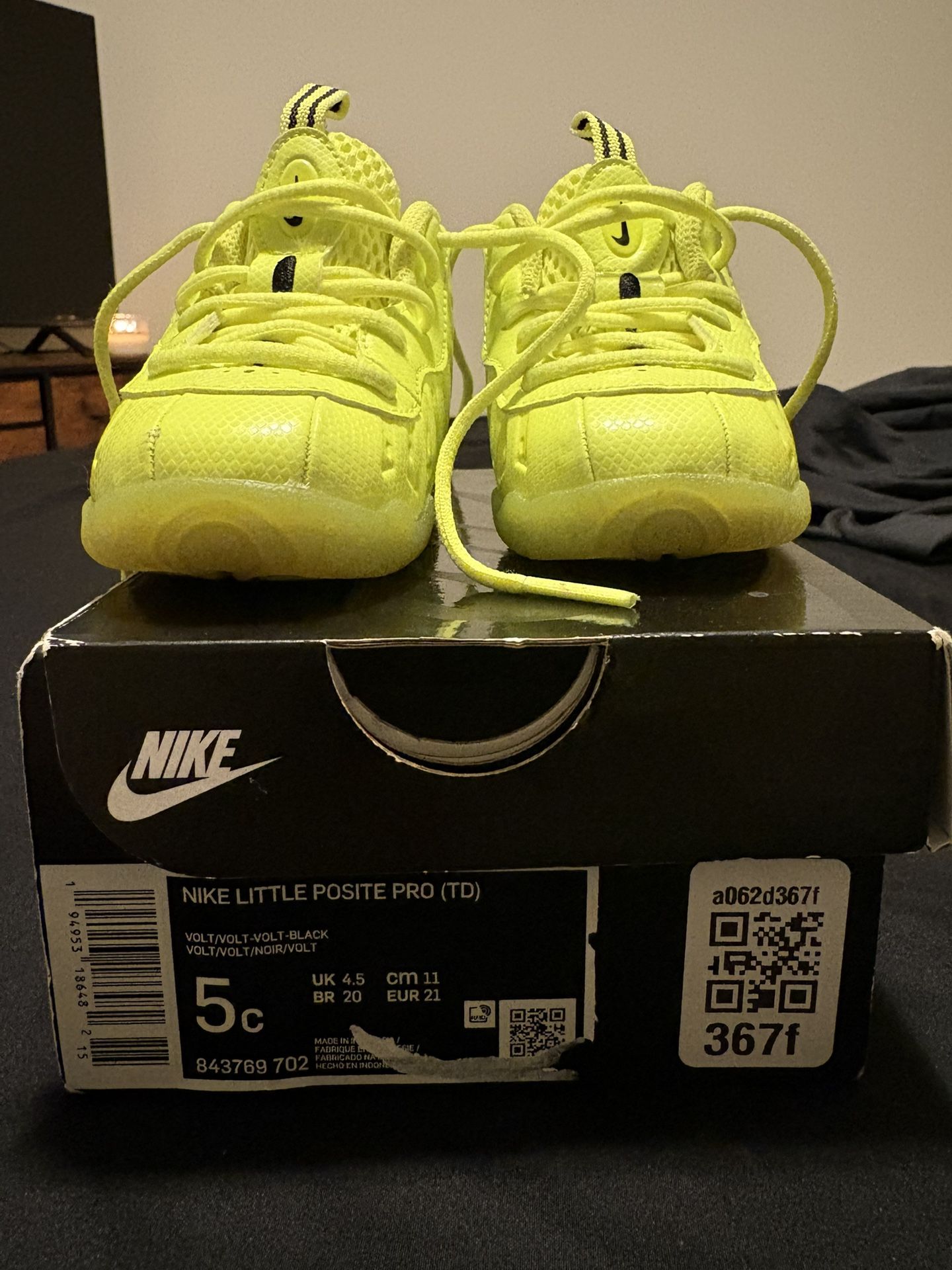 Infant Nike Foamposites Size 5c