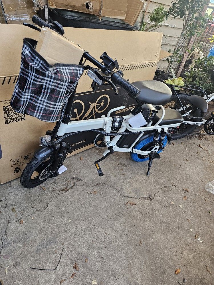26mph Foldable Electric Bicycle  2 Seater