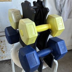 5LB & 8LB plastic Dumbbells