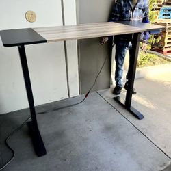 New In Box 63W x 24”D  Table Top Adjustable Height From 28” To 46 Inches Tallest Standing Stand Up Office Computer Desk 