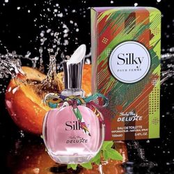 Silky Pour Femme Eau de Toilette for Women 3.4 Fl. Oz. Floral Aromatic fragrance for women