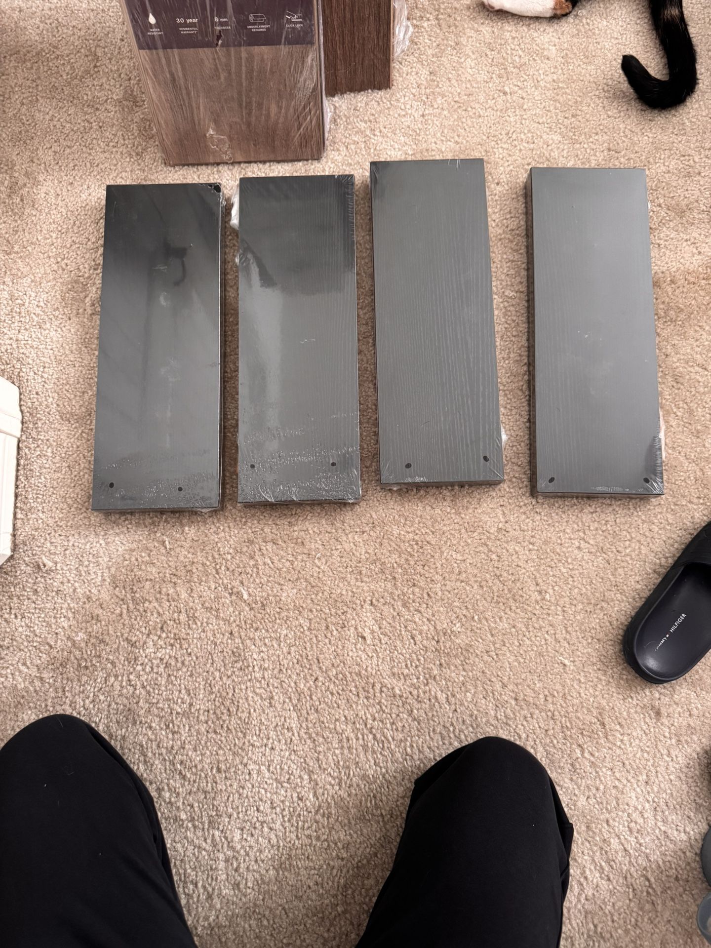 Floating Shelves Set Of 4 Black