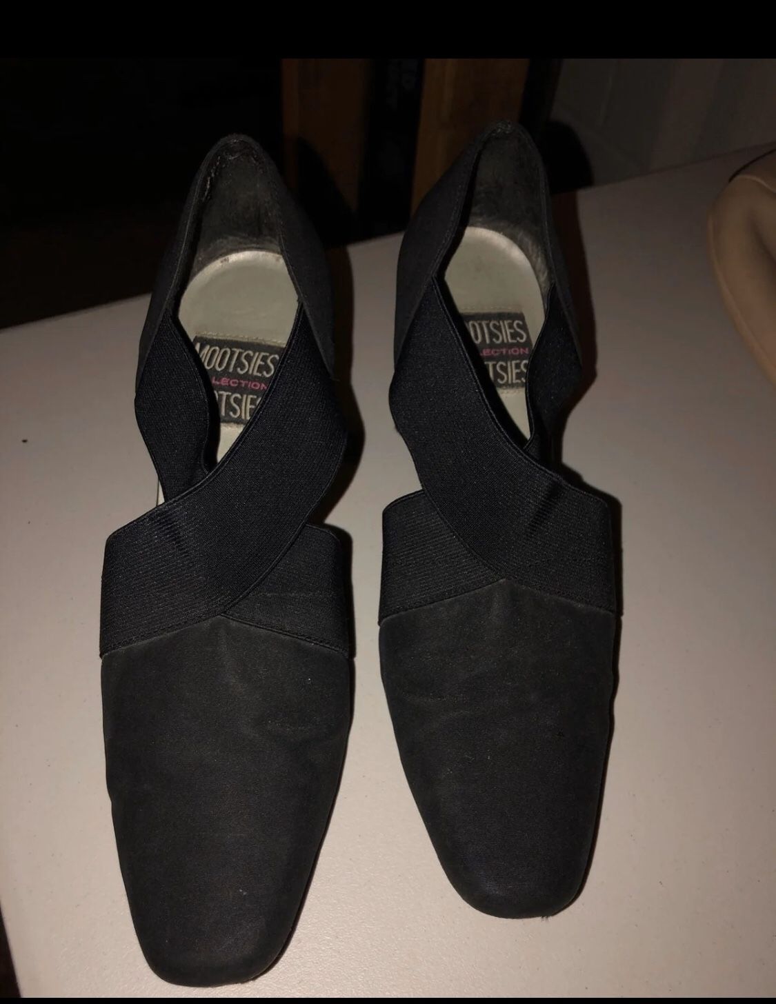 Womans Black Suede Heels 9.5M