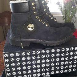 Size 9 Black Timberland Boots Men