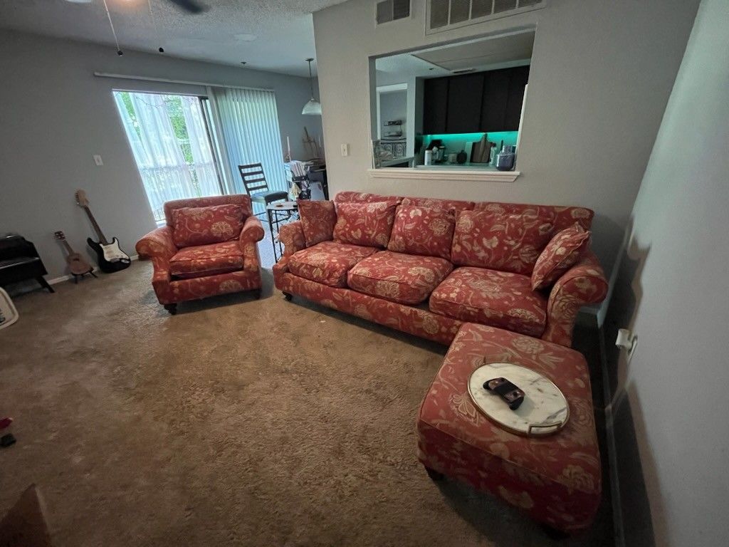Couch, Armchair, Ottoman