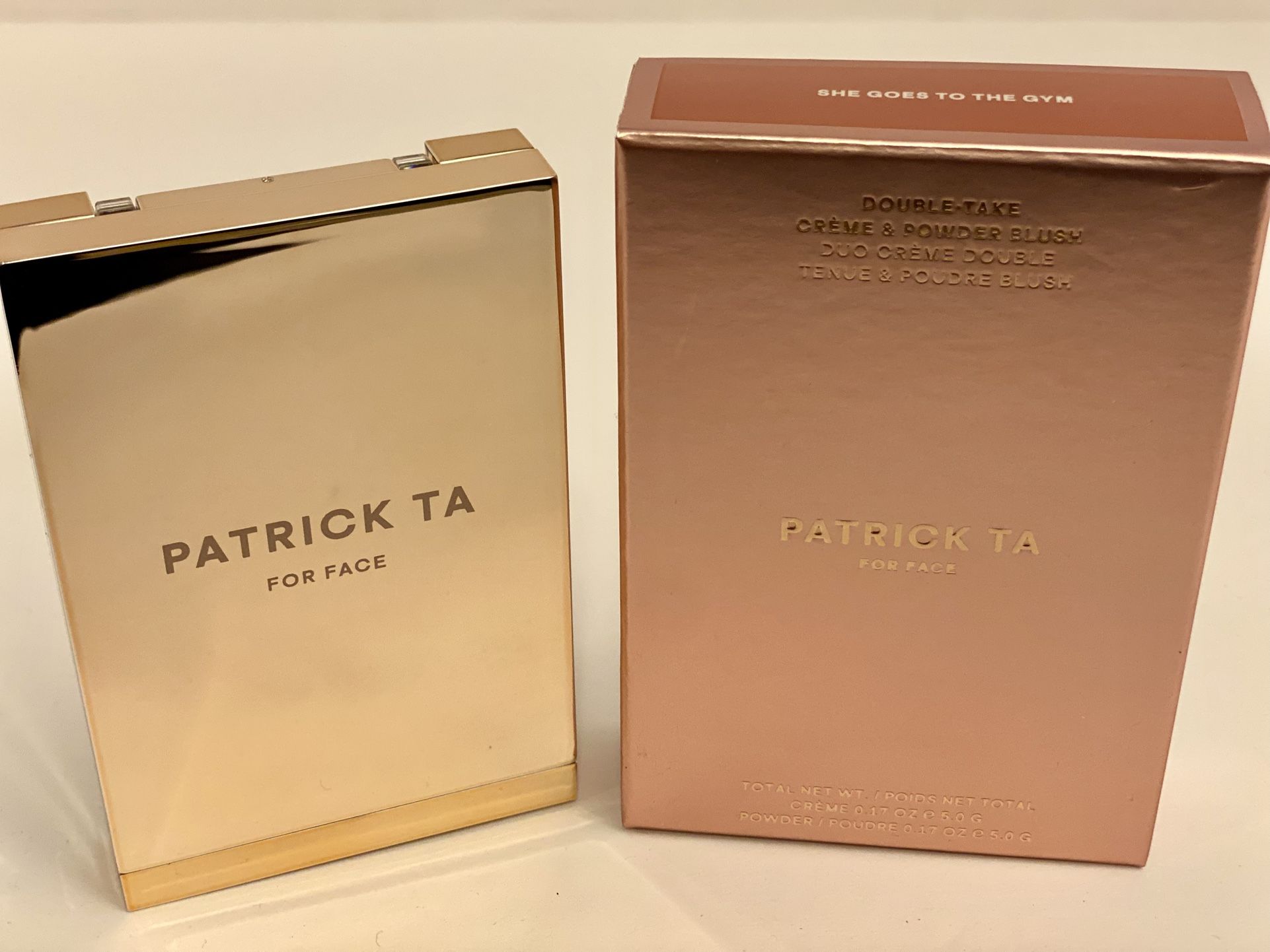 Brand New Patrick Ta Double-Take Blush Duo - She Goes to the Gym (Cream + Powder)