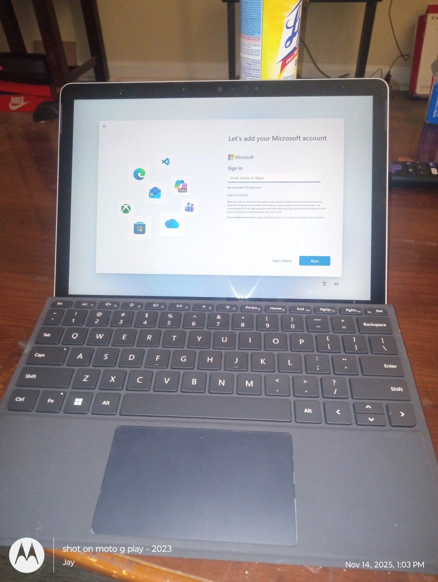 Microsoft Surface Go 3 Tablet With Keyboard 
