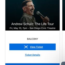 ANDREW SCHULZ THE LIFE TOUR TICKETS