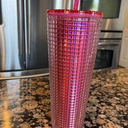 Starbucks summer 2023 Iridescent Pink Silver 'Bubblegum Grid' Cold Cup  Tumbler for Sale in Fontana, CA - OfferUp
