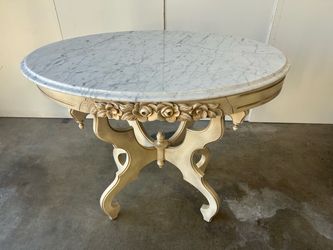 Marble Antique Accent Table