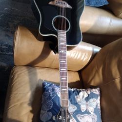 Urban Acoustic Electric Guitar And Case 