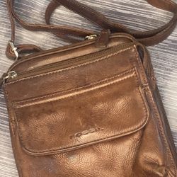 Vintage Leather Fossil Crossbody