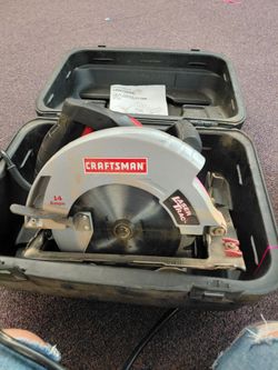 Craftsman saw with lazer