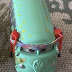 Disney Pixar Cars Movie Fillmore VW Bus with Tie Dye Head Band Diecast Car Toy