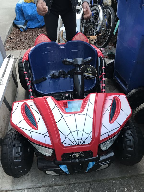 spiderman electric car walmart