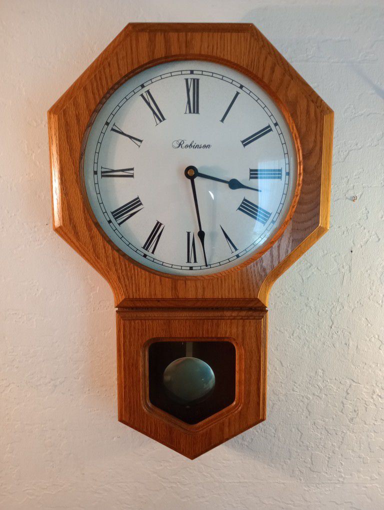 Robinson Wooden Wall Clock 