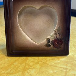 Vintage Ceramic Heart Frame