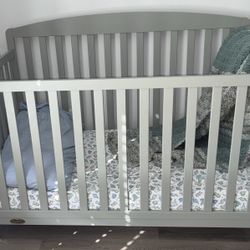 Gray Convertible Crib