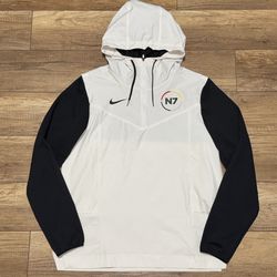 Nike N7 Windrunner Windbreaker Quarter Zip Outdoors Hooded Winter Jacket Mens M