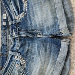 Miss Me Cuffed Jean Shorts