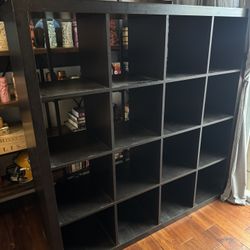 IKEA Shelf Dark Brown/black KALLAX