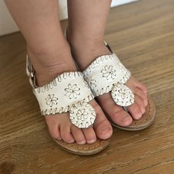 Toddler Size 7 Jack Rogers Sandals - White