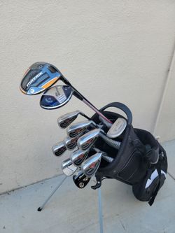 Callaway Mavrik & Big Bertha Golf Club Set Stiff Flex Right Handed W/Callaway Stand Bag