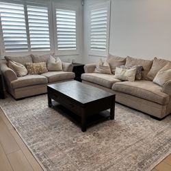 Living Room Set (Couches, Coffee Table, Side Tables)