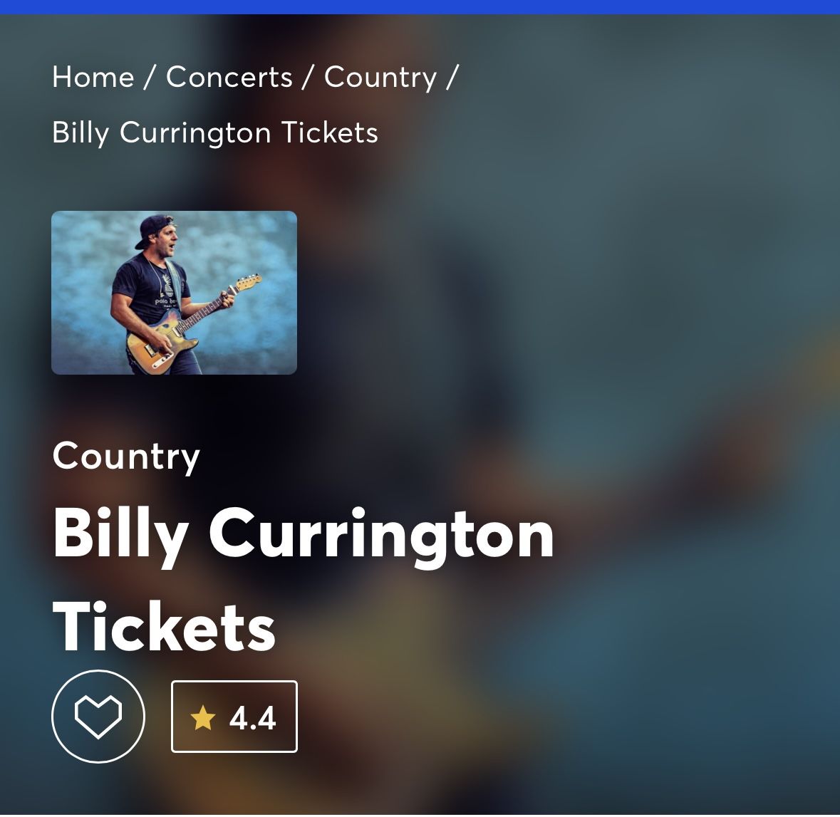 Billy Currington Tickets Friday July 18