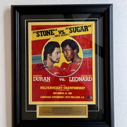 Boxer Roberto  Duran Hand Signed Autographed 8x10 Photo With COA