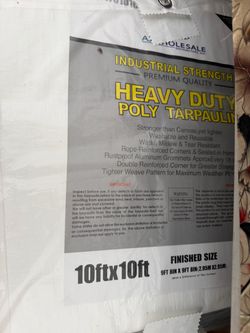 Lona heavy dury 10 x 10 ft.