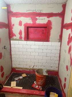 Tile shower