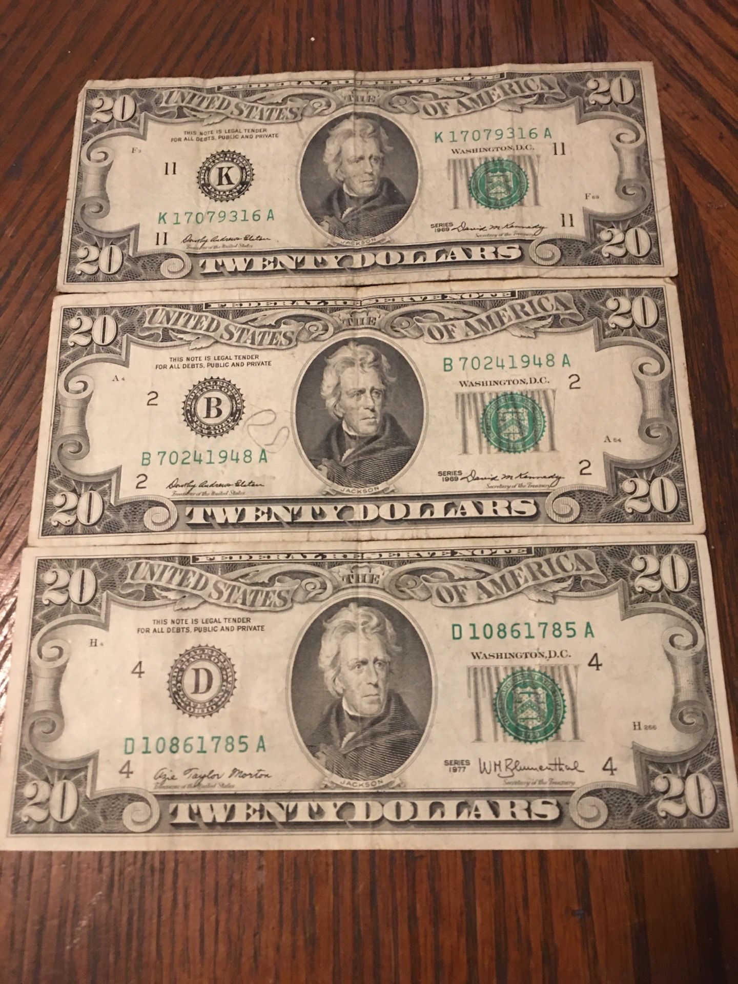 1969 $20