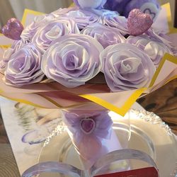 Eternal Roses 18 Count with Teddy Bear