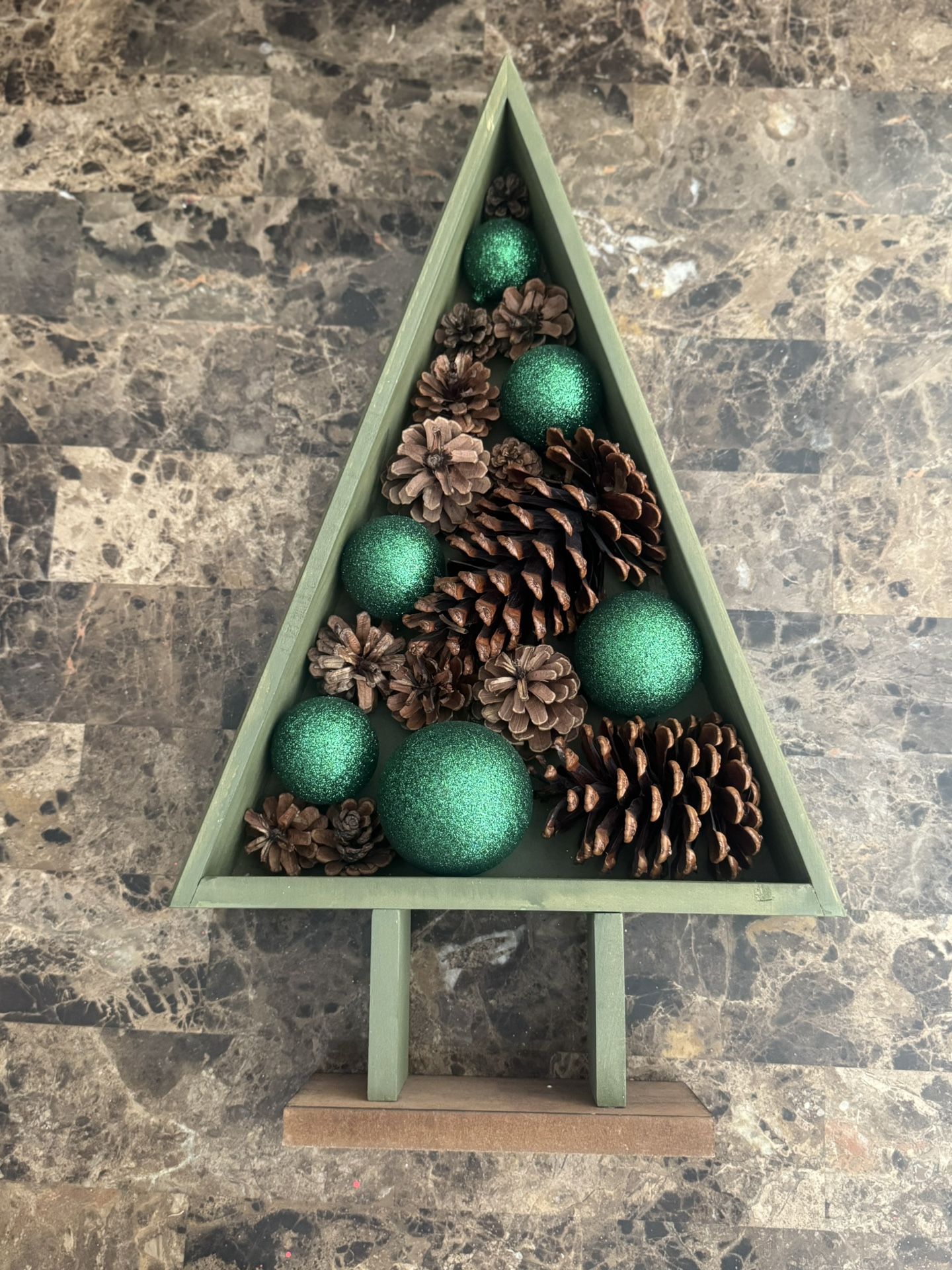 Wooden Christmas Tree Decor