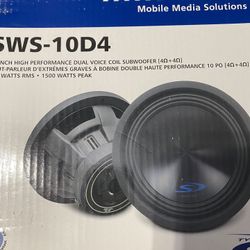 Alpine Sws 10D4 Subwoofer