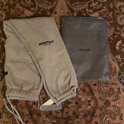 Fear of God Essentials Sweatpants 'Dark Oatmeal' - Size Medium - Brand New