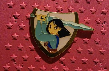 Mulan Characters Flower Puzzle Blind Box Pin